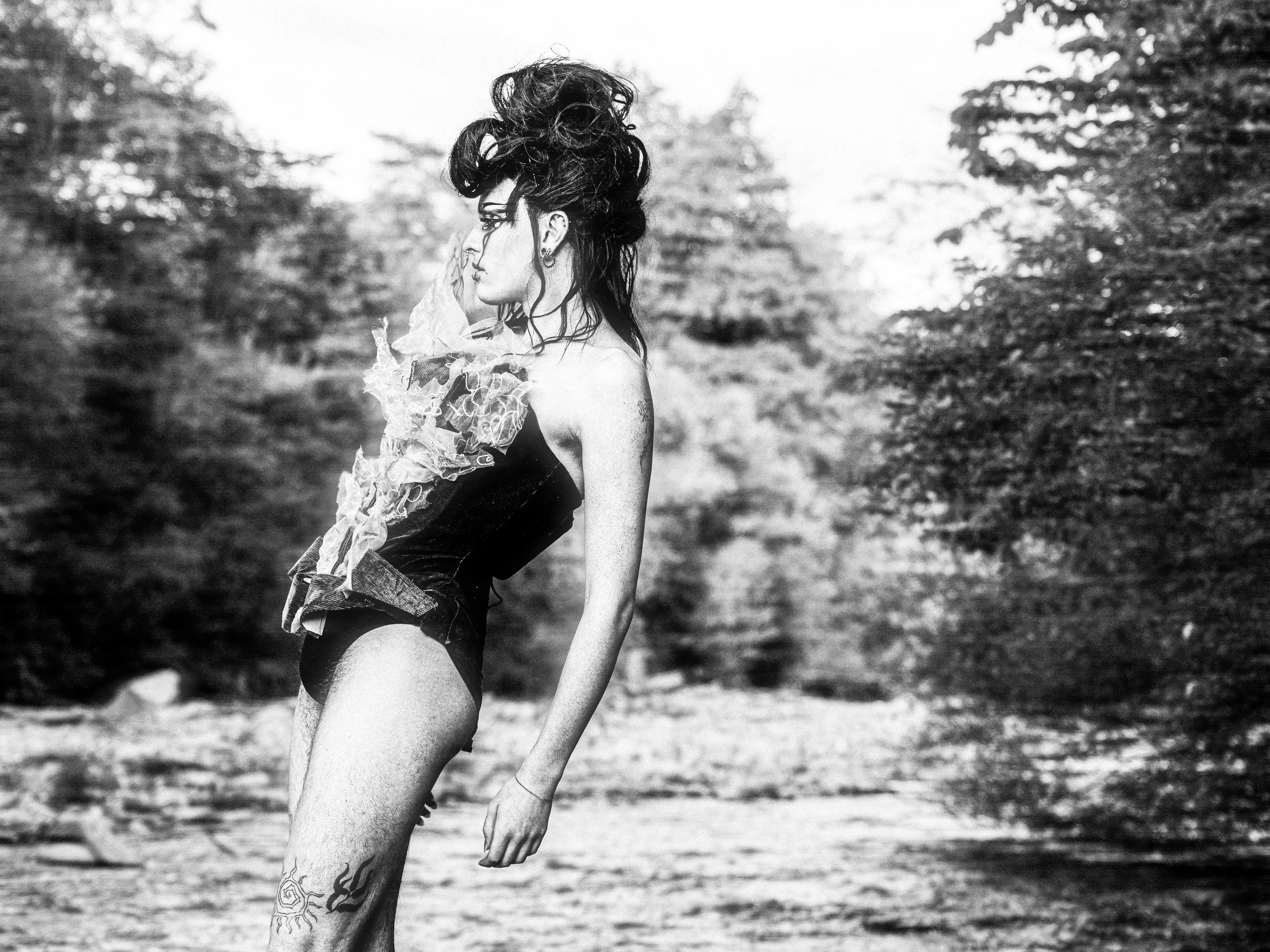 Photographie studio d'un model.